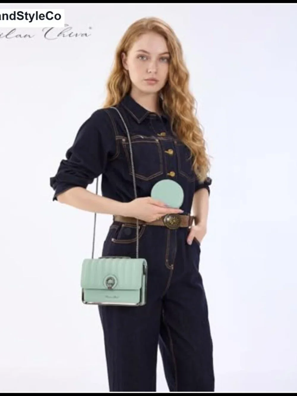 Quilted PU Leather Crossbody Bag Adjustable Strap Clutch Purse